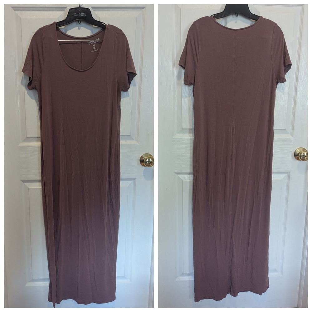 Minimalist Mauve Maxi T-Shirt Dress Soft Stretch Torrid Super Soft M/L Comfort